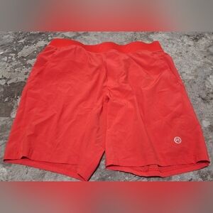 Womens Red PERRY ELLIS Sport Shorts Size L